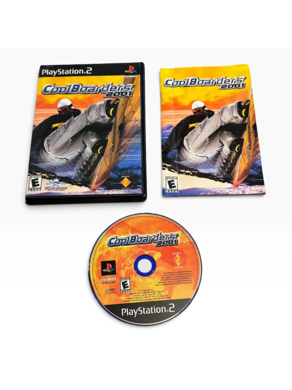 CoolBoarders 2001 PlayStation 2 Video Game Blue Disk Y2k Cib Complete